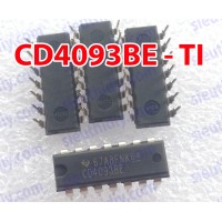 IC CD4093BE DIP14 chính hãng TI - Quad 2-Input NAND Schmitt Trigger