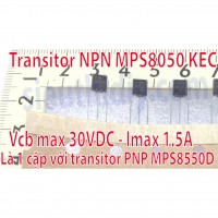 Transitor nghịch NPN MPS8050D KEC 40V 1.5A 625mW To-92 chính hãng